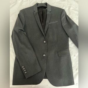 Zara Gray Slim Fit Blazer